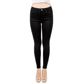 Wax Women's Juniors Basic Stretchy Fit Skinny Jeans