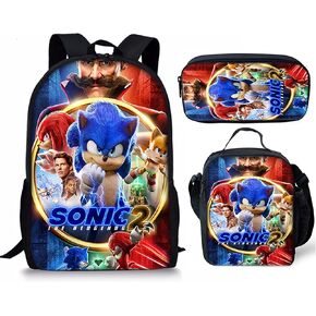 FNASFIA Anime Backpack Pencil Case Lunch Bag 3 Piece Set Cartoon Backpack Boys And Girls' Backpack 3D Backpack in Saudi Arabia