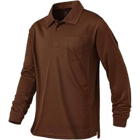 قميص بولو رجالي من Tyhengta بأكمام قصيرة وسريع الجفاف وأداء تكتيكي خفيف الوزن in Kuwait