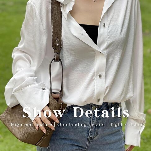 XYJG TC Leather Strap for Hermes Picotin/Lindy/Evelyne bag, Multi length Handmade Cowhide Crossbody Purse Strap for Handbag【27.6inch long, 1.5inch wide, Black (Gold Studs)】 in Kuwait