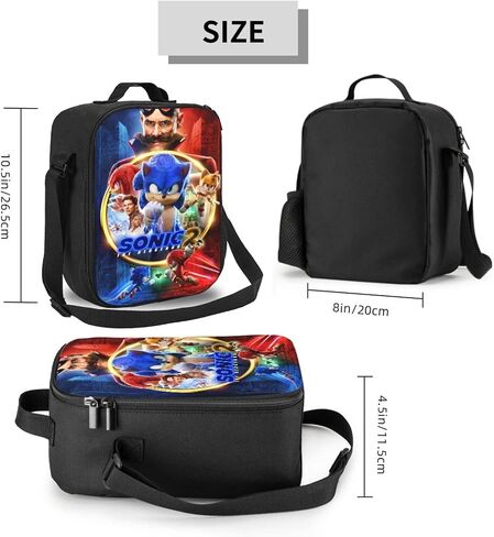 FNASFIA Anime Backpack Pencil Case Lunch Bag 3 Piece Set Cartoon Backpack Boys And Girls' Backpack 3D Backpack in Saudi Arabia