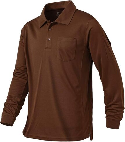 قميص بولو رجالي من Tyhengta بأكمام قصيرة وسريع الجفاف وأداء تكتيكي خفيف الوزن in Kuwait