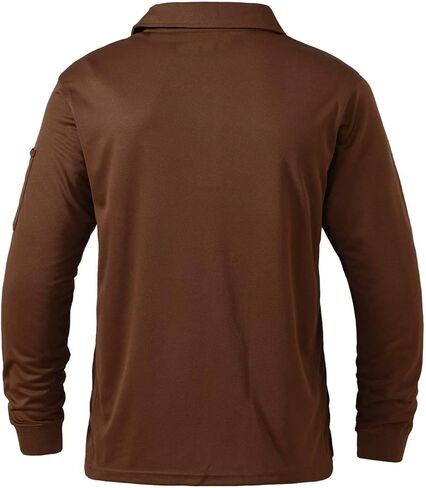 قميص بولو رجالي من Tyhengta بأكمام قصيرة وسريع الجفاف وأداء تكتيكي خفيف الوزن in Kuwait