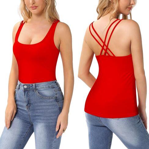 قطع علوية نسائية من HERLOLLYCHIPS برقبة سكوب بدون ظهر مثيرة للصيف أنيقة كاجوال وجذابة وعصرية in Kuwait