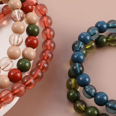 Pink White Preppy Bracelet Clay Beaded Bracelets, Boho Multi-Layer Beaded Crystal Bracelets, Bohemian Bracelet Set Friendship Jewelry for Women Girls in Kuwait
