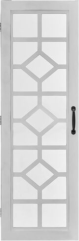 FirsTime & Co. White Eloise Jewelry Armoire, Necklace Organizer for Bedroom Storage, Full Length Mirror Wall Vanity, Wood, Farmhouse, 43 x 14 inches in Saudi Arabia