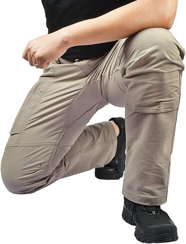 POWERTHREE Men's 4 Way Stretch Outdoor Cargo Pants All Season with Multi Pocket Work Pant for Work Utility M919 in Saudi Arabia