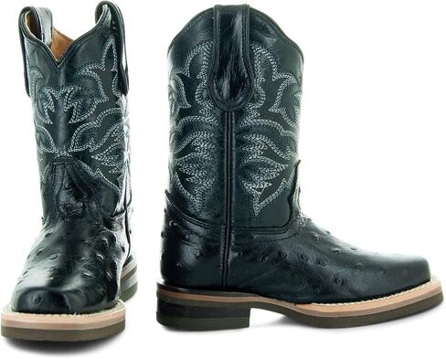 Soto Boots Kids Ostrich Print Cwoboy Boots K4006 in Saudi Arabia
