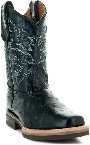 Soto Boots Kids Ostrich Print Cwoboy Boots K4006 in Saudi Arabia