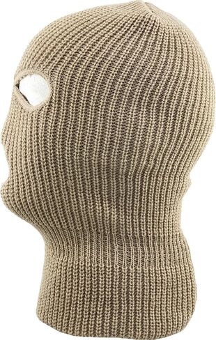 Mens Balaclava Collection Fleece Three Hole Mask Winter Knit Ski Hat Ribbed Beanie Winter in Kuwait