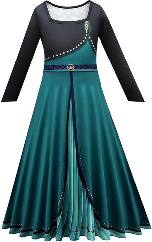 Dressy Daisy Little Girls Ice Princess 2 Coronation Costume Dress Up with Cape Halloween Birthday Party Fancy Outfits in Kuwait