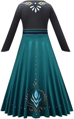 Dressy Daisy Little Girls Ice Princess 2 Coronation Costume Dress Up with Cape Halloween Birthday Party Fancy Outfits in Kuwait