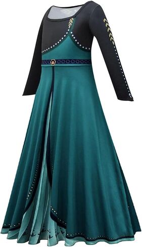 Dressy Daisy Little Girls Ice Princess 2 Coronation Costume Dress Up with Cape Halloween Birthday Party Fancy Outfits in Kuwait