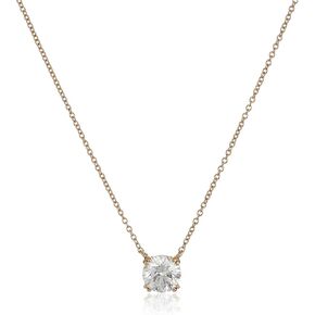 Amazon Collection Sterling Silver Solitaire Pendant Necklace with Round Cut Infinite Elements Cubic Zirconia Round Solitaire Pendant in Kuwait