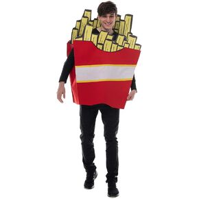 Megartico Halloween Men Hamburger and French Fries Costume Adults Burgers Fry costume Funny Food Costumes for Couple