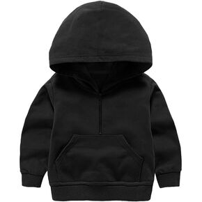 Meikulo Kids Girls 1/4 Zip Hoodies Fashion Hoodies Sweatshirts مع جيب الكنغر 5-14 سنة in Kuwait