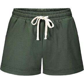 HOW'ON Womens Drawstring Shorts Summer Elastic Waist Casual Shorts Running Athletic Shorts with Pockets in Saudi Arabia