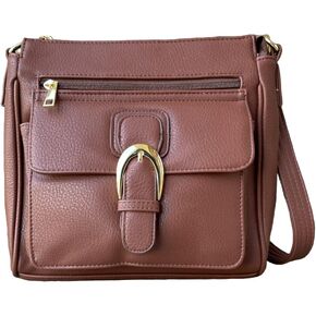 Roma Leathers Front Buckle Concealed Gun Handbag