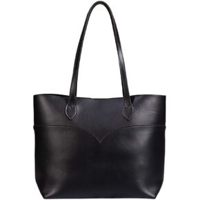 Tote Bag For Women Vegan Leather Simple Vintage Shoulder Retro Handbag Classic A4 Purse