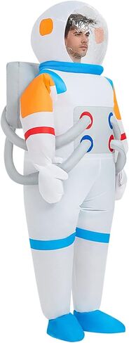 زي رائد فضاء قابل للنفخ من Arokibui، زي رائد فضاء، زي تنكري لحفلات عيد الميلاد والهالوين، بدلة فضاء، بدلة للمهرجانات in Kuwait