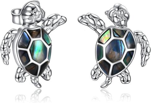 POPLYKE Star/Fish/Sloth/Turtle Earrings for Women Sterling Silver Cute Animal Stud Earrings in Saudi Arabia