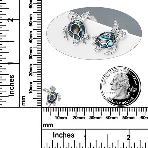 POPLYKE Star/Fish/Sloth/Turtle Earrings for Women Sterling Silver Cute Animal Stud Earrings in Saudi Arabia