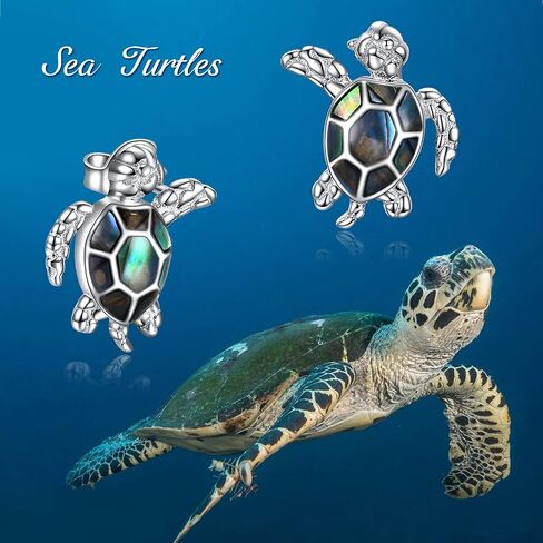POPLYKE Star/Fish/Sloth/Turtle Earrings for Women Sterling Silver Cute Animal Stud Earrings in Saudi Arabia