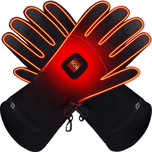 Rabbitroom Heated Gloves for Men Women,Upgraded Electric Battery Cold Weather Heated Gloves,Winter Waterproof Touchscreen Hand Warmers Thermal Arthritis Gloves Perfect for Cycling Skiing Working in Kuwait