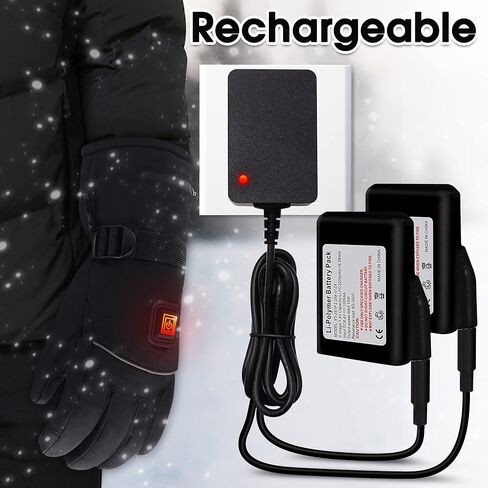 Rabbitroom Heated Gloves for Men Women,Upgraded Electric Battery Cold Weather Heated Gloves,Winter Waterproof Touchscreen Hand Warmers Thermal Arthritis Gloves Perfect for Cycling Skiing Working in Kuwait