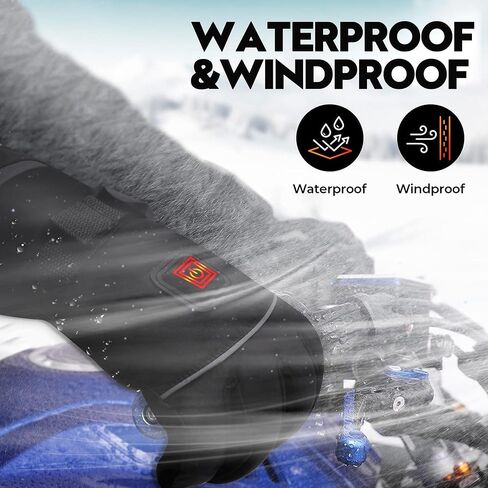 Rabbitroom Heated Gloves for Men Women,Upgraded Electric Battery Cold Weather Heated Gloves,Winter Waterproof Touchscreen Hand Warmers Thermal Arthritis Gloves Perfect for Cycling Skiing Working in Kuwait