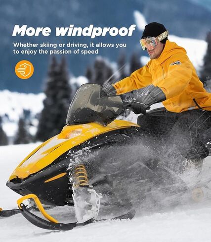 Rabbitroom Heated Gloves for Men Women,Upgraded Electric Battery Cold Weather Heated Gloves,Winter Waterproof Touchscreen Hand Warmers Thermal Arthritis Gloves Perfect for Cycling Skiing Working in Kuwait
