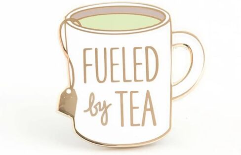 مدعوم من بروش الشاي لك لشرب الشاي، شارة فنجان شاي بسيطة على شكل فنجان شاي كرتوني، دبوس صلب من المينا، هدية مجوهرات للأصدقاء المحبين للشاي، مناسب للسترات وحقائب القماش وملابس الدنيم in Kuwait