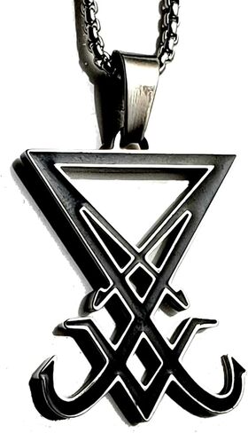 SigilofBaphomet.com كنيسة الشيطان ختم لوسيفر الفولاذ المقاوم للصدأ 316L in Kuwait