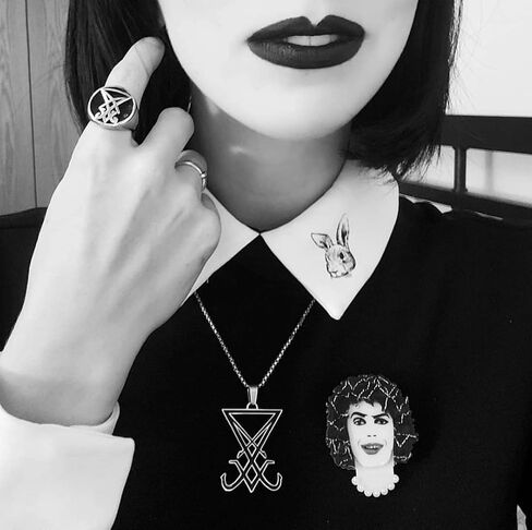 SigilofBaphomet.com كنيسة الشيطان ختم لوسيفر الفولاذ المقاوم للصدأ 316L in Kuwait