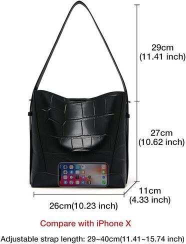 حقائب كتف جلدية للنساء، حقائب يد كبيرة الحجم للسيدات من الجلد الحقيقي in Kuwait