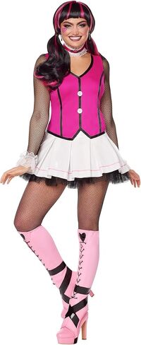 Spirit Halloween Monster High Adult Draculaura Costume | Officially Licensed | Group Costume | Wig Sold Separate in Saudi Arabia