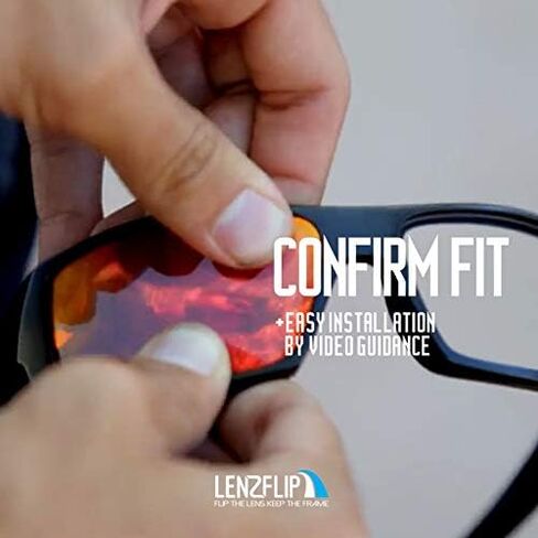 عدسات LenzFlip البديلة المستقطبة للنظارات الشمسية Rayban Justin RB4165 (54 مم) - صُنعت في الولايات المتحدة الأمريكية in Kuwait