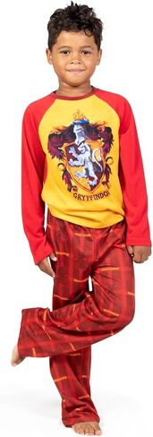 Harry Potter Hufflepuff Ravenclaw Slytherin Gryffindor Boys/Girls Pajama Shirt and Pants Little Kid to Big Kid in Saudi Arabia