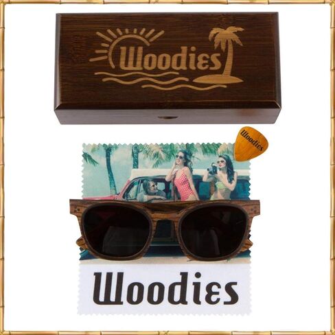 ووديز نظارة شمسية من الخشب بالكامل بنمط عين القطة من خشب الحمار الوحشي in Kuwait