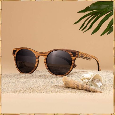 ووديز نظارة شمسية من الخشب بالكامل بنمط عين القطة من خشب الحمار الوحشي in Kuwait