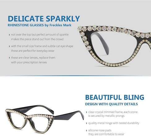 نظارات شمسية كلاسيكية للنساء من Cateye بإطار مرصع بالكريستال وإطار مرصع بالجواهر in Kuwait
