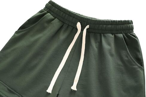 HOW'ON Womens Drawstring Shorts Summer Elastic Waist Casual Shorts Running Athletic Shorts with Pockets in Saudi Arabia
