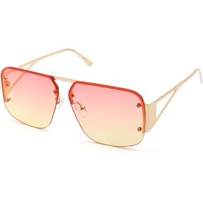 Pro Acme Aviator Sunglasses Women Men Trendy Rimless Frame Retro Square Shades Large Metal Sun Glasses