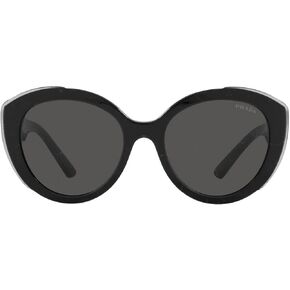 Prada PR 01YS 09V5S0 Black Plastic Cat-Eye Sunglasses Grey Lens in Saudi Arabia