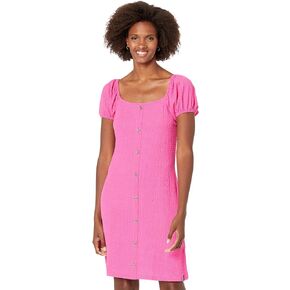 Tommy Hilfiger Women's Square Neck Puff Sleeve Dress in Saudi Arabia