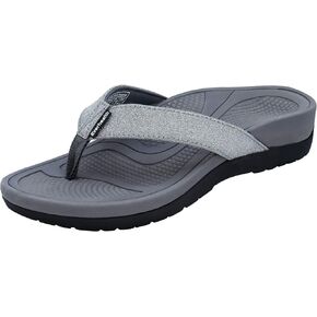 Everhealth Orthotic Flip Flop Thongs Women's Arch Support Sandals for Plantar Fasciitis Flat Feet Heel Pain Relief, Ultra-Soft Shock Absorbing and Slip-Resistant Beach Toe-Post Sandals Slides in Kuwait