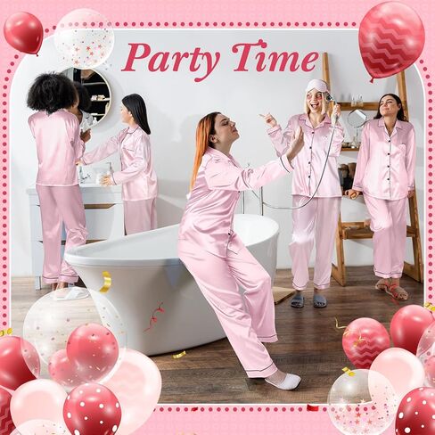 Unittype Women Silk Pajama Set Long Sleeve Silk Sleepwear Satin 2 Pcs Classic Button Down Pajamas for Bride Wedding Party in Saudi Arabia