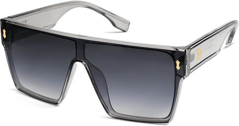 Allarallvr Oversized Trendy Square Sunglasses For Women Men Rectangle Fashion Sun Glasses AR82128 in Kuwait