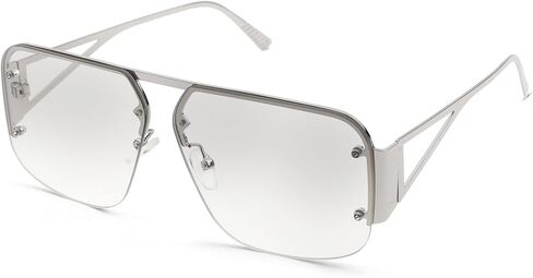 نظارات شمسية Pro Acme Aviator للنساء والرجال العصرية بدون إطار بظلال مربعة كلاسيكية نظارات شمسية معدنية كبيرة in Kuwait