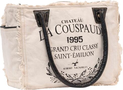 Shy Shy bags LA COUSPAUDE Upcycled Canvas Hand Bag & Cowhide Tote Bag Radiant Upcycled Canvas & Cowhide Leather Bag for Women in Kuwait